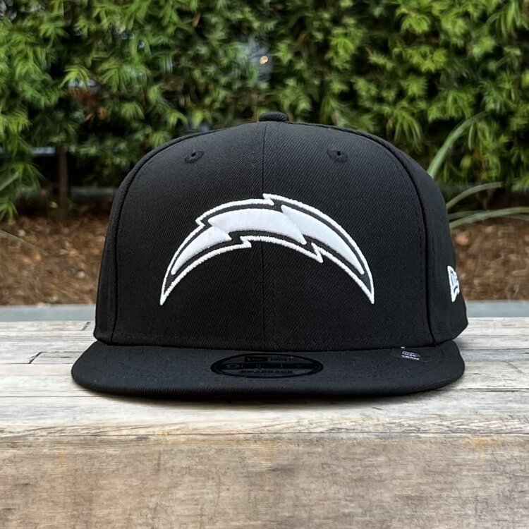 New Era LA Chargers Black White Snapback 950