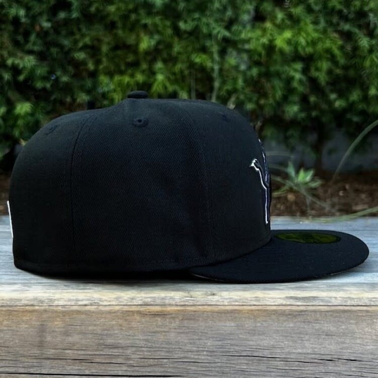 New Era Detroit Lions Black Black White