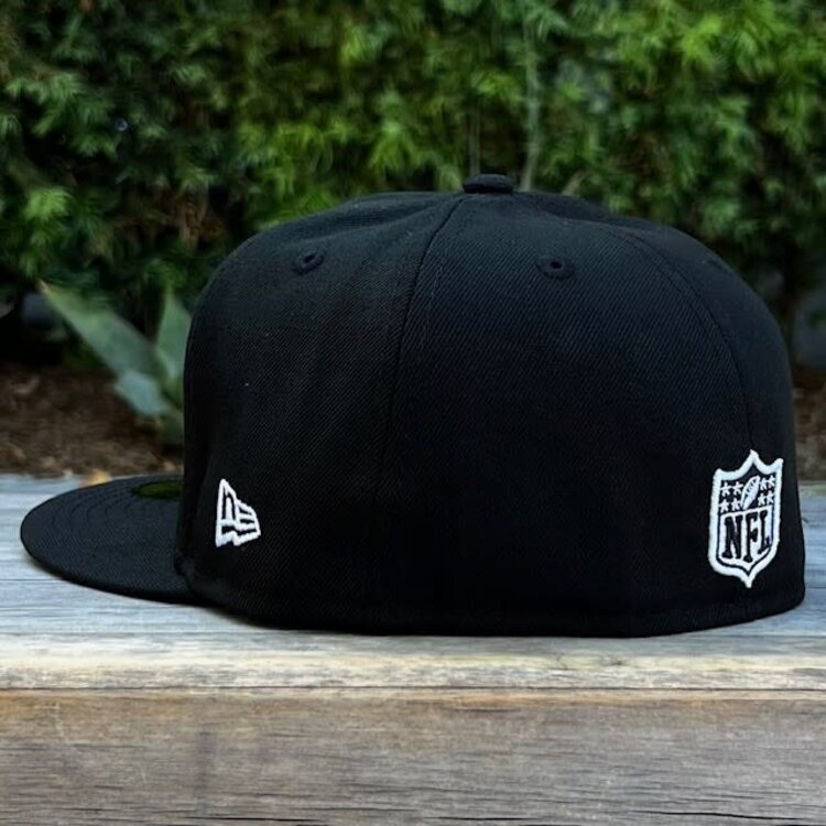 New Era Detroit Lions Black Black White