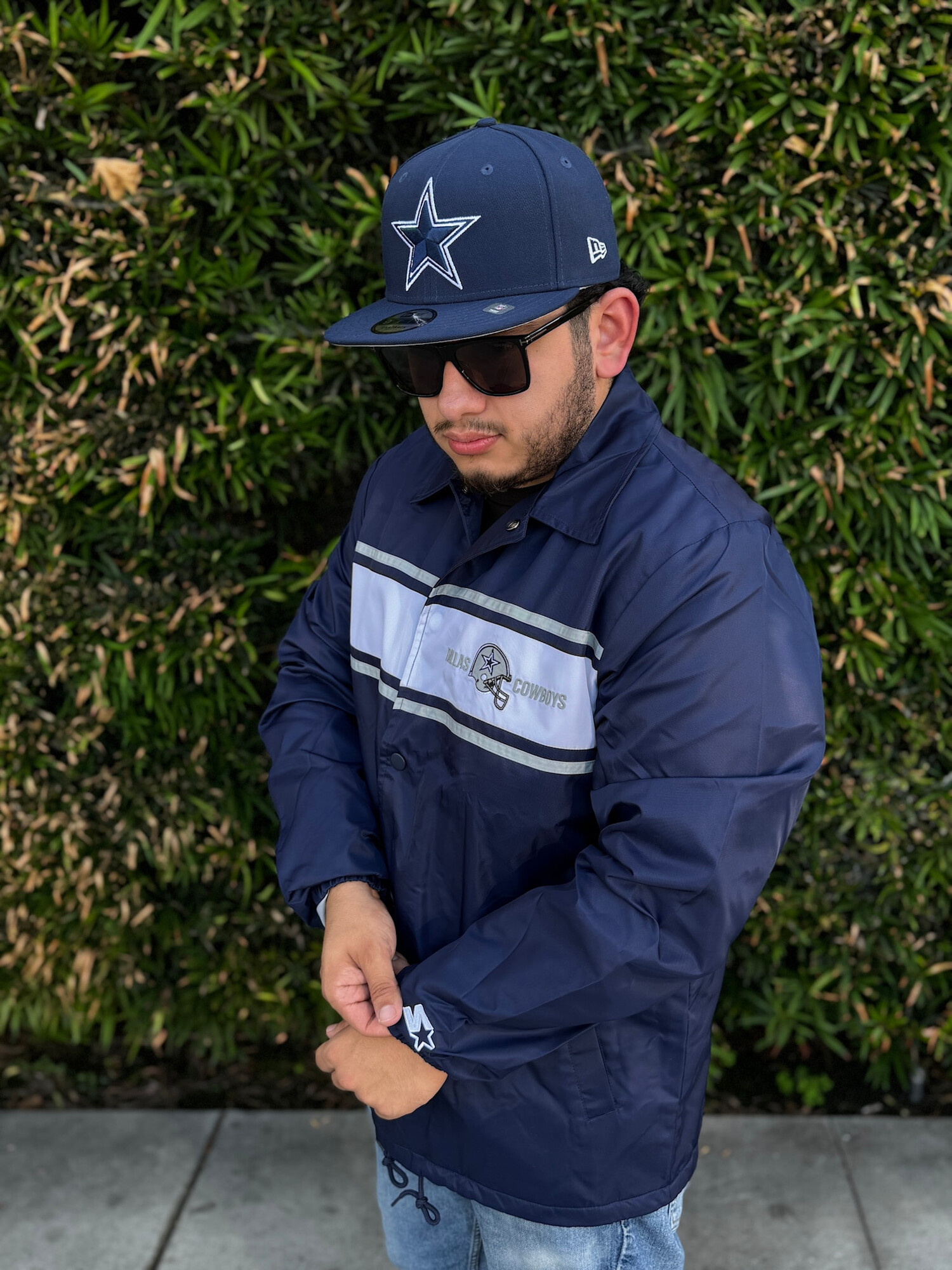 Cowboys M Starter The First Down Coach Jacket - The Locker Room of