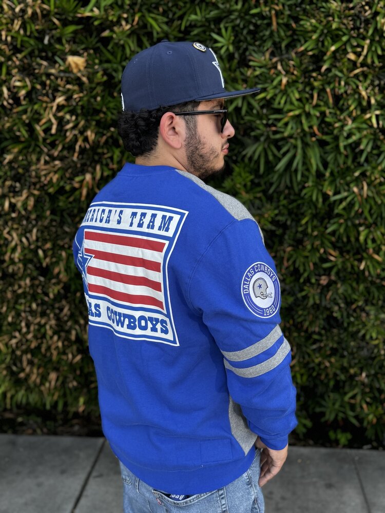 Mitchell and Ness Cowboys Men's M&N All Over Crew 2.0