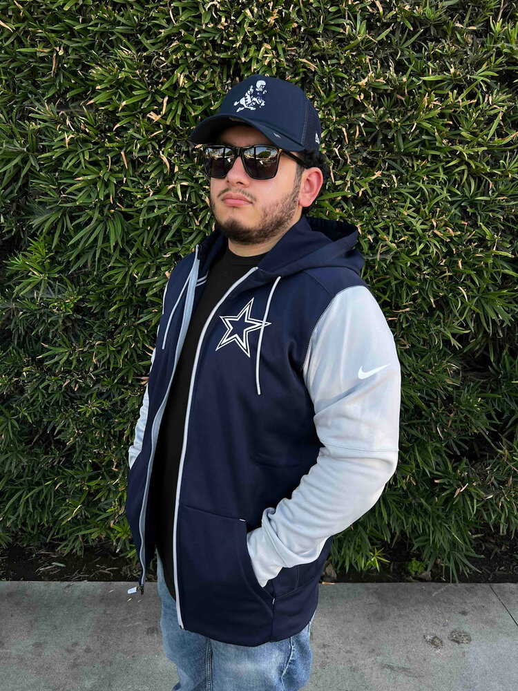 Nike Dallas Cowboys Nike Colorblock Therma Full-Zip Hoodie