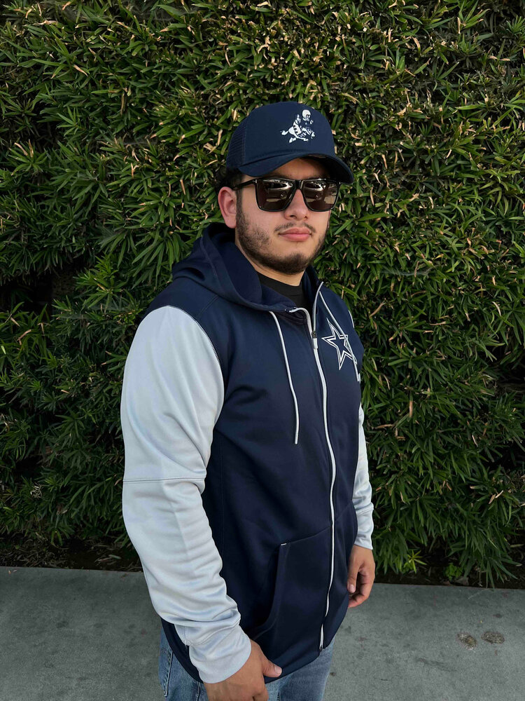 Nike Dallas Cowboys Nike Colorblock Therma Full-Zip Hoodie