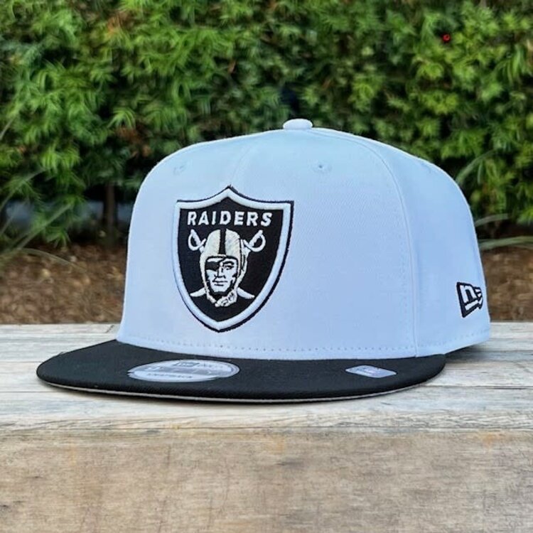 New Era Raiders  White/Black Team Snapback 950