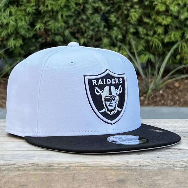 New Era Raiders  White/Black Team Snapback 950