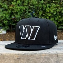 New Era Washington Commanders Black White Snapback 950