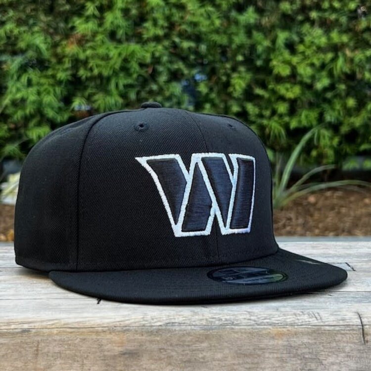 New Era Washington Commanders Black White Snapback 950