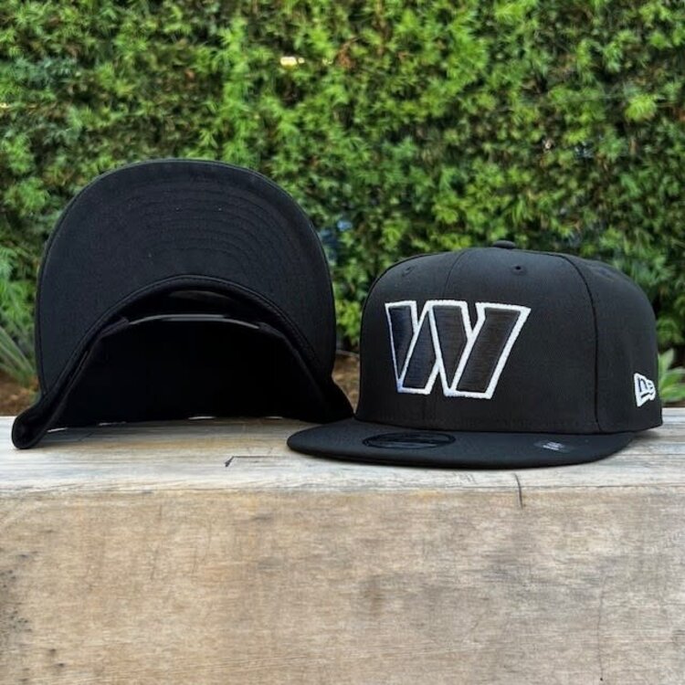 New Era Washington Commanders Black White Snapback 950