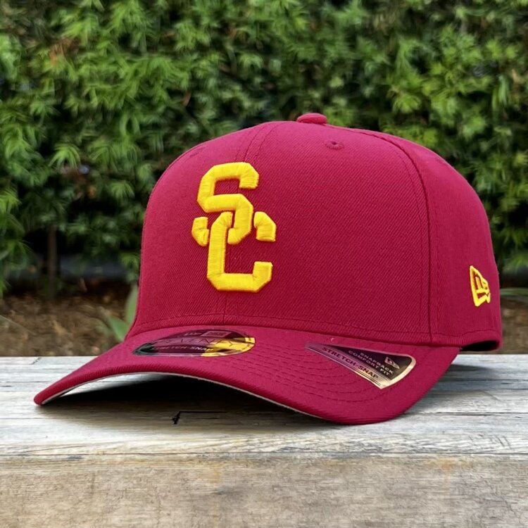 New Era USC Trojans Cardinal Team Tommy Back Hit Stretch Snap 970SS