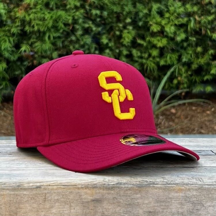 New Era USC Trojans Cardinal Team Tommy Back Hit Stretch Snap 970SS