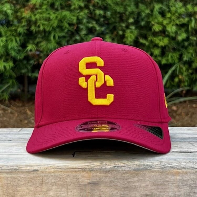 New Era USC Trojans Cardinal Team Tommy Back Hit Stretch Snap 970SS
