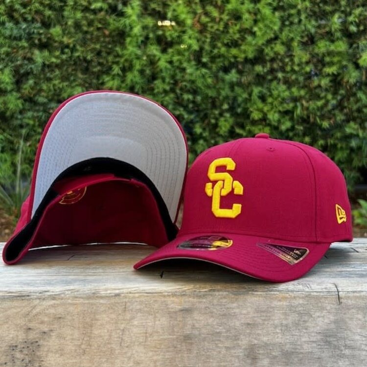New Era USC Trojans Cardinal Team Tommy Back Hit Stretch Snap 970SS