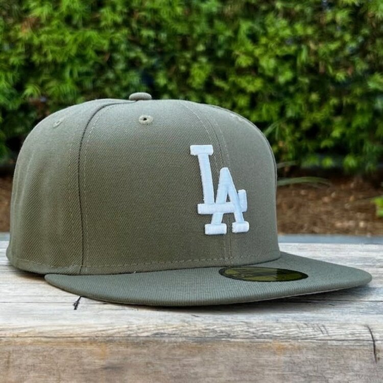New Era LA Olive White Gray UV