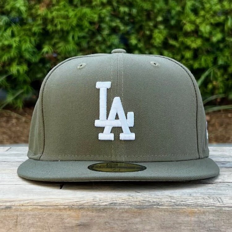 New Era LA Olive White Gray UV