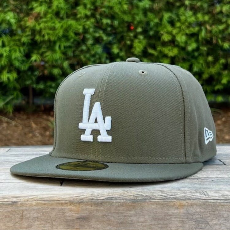 New Era LA Olive White Gray UV