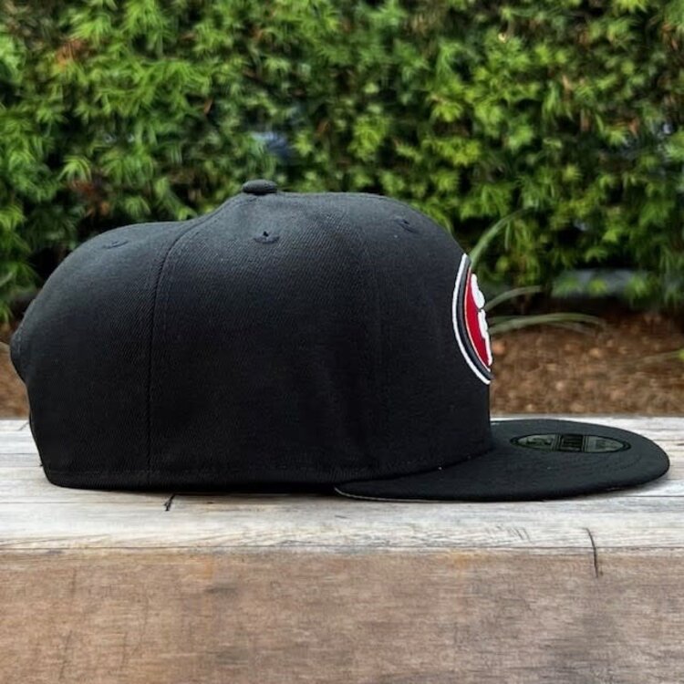 New Era San Francisco 49ers Black Team Snapback 950