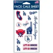 Wincraft Dodgers 4"x7" 15 Face Cals Sheet