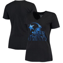 DCM Dallas Cowboys Women's Shine V-Neck Black