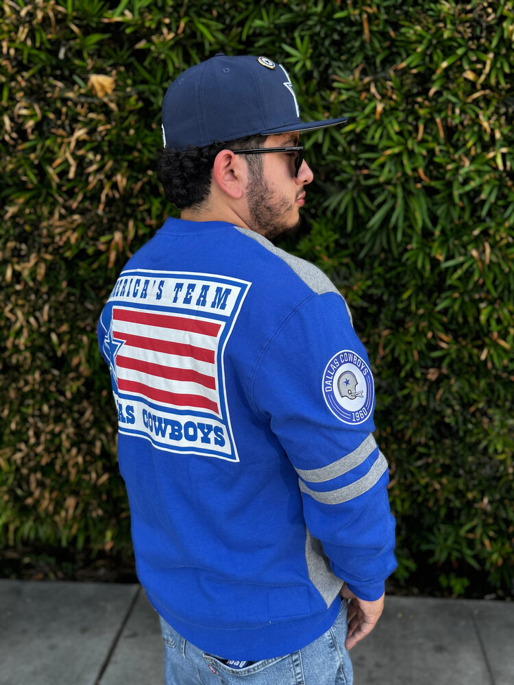 Mitchell and Ness Cowboys Men's M&N All Over Crew 2.0