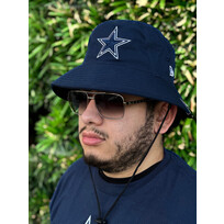 New Era Cowboys NE Navy Bucket Hat