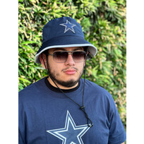 New Era Cowboys New Era Tech Navy Bucket