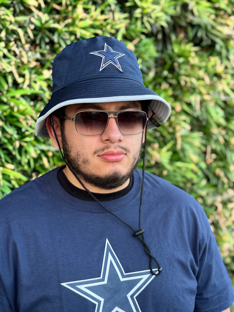 New Era Cowboys New Era Tech Navy Bucket