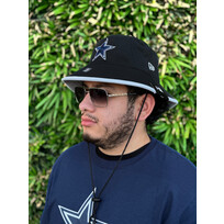 New Era Cowboys Black Basic Bucket OSFM
