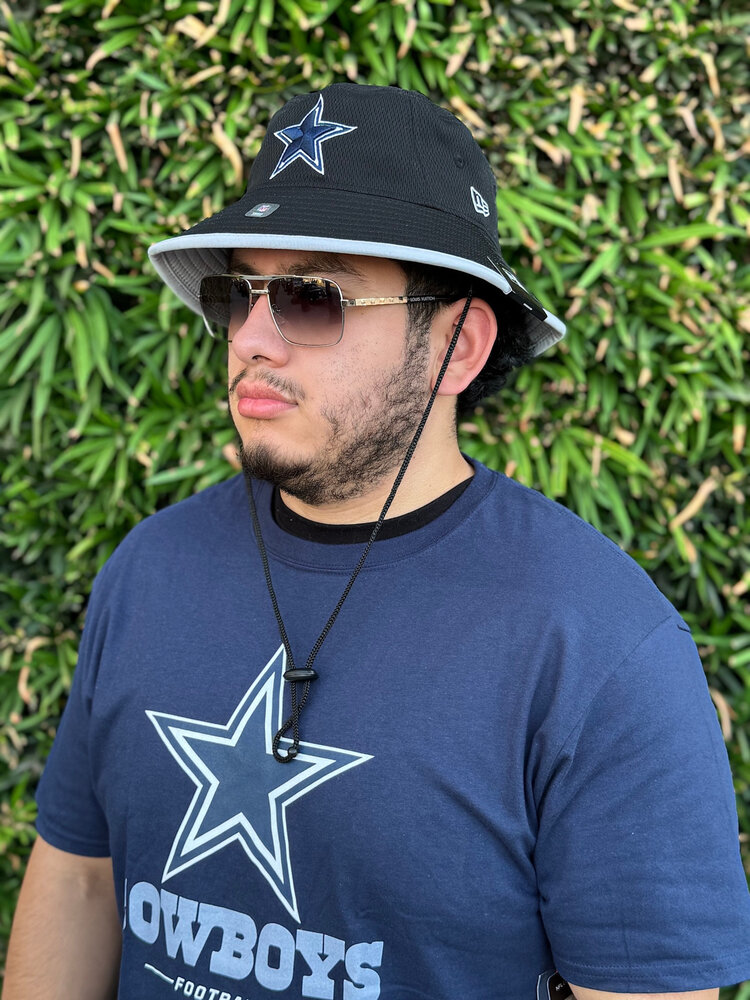 New Era Cowboys Black Basic Bucket OSFM