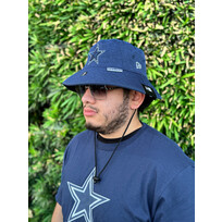 New Era Cowboys New Era Heather Navy Bucket