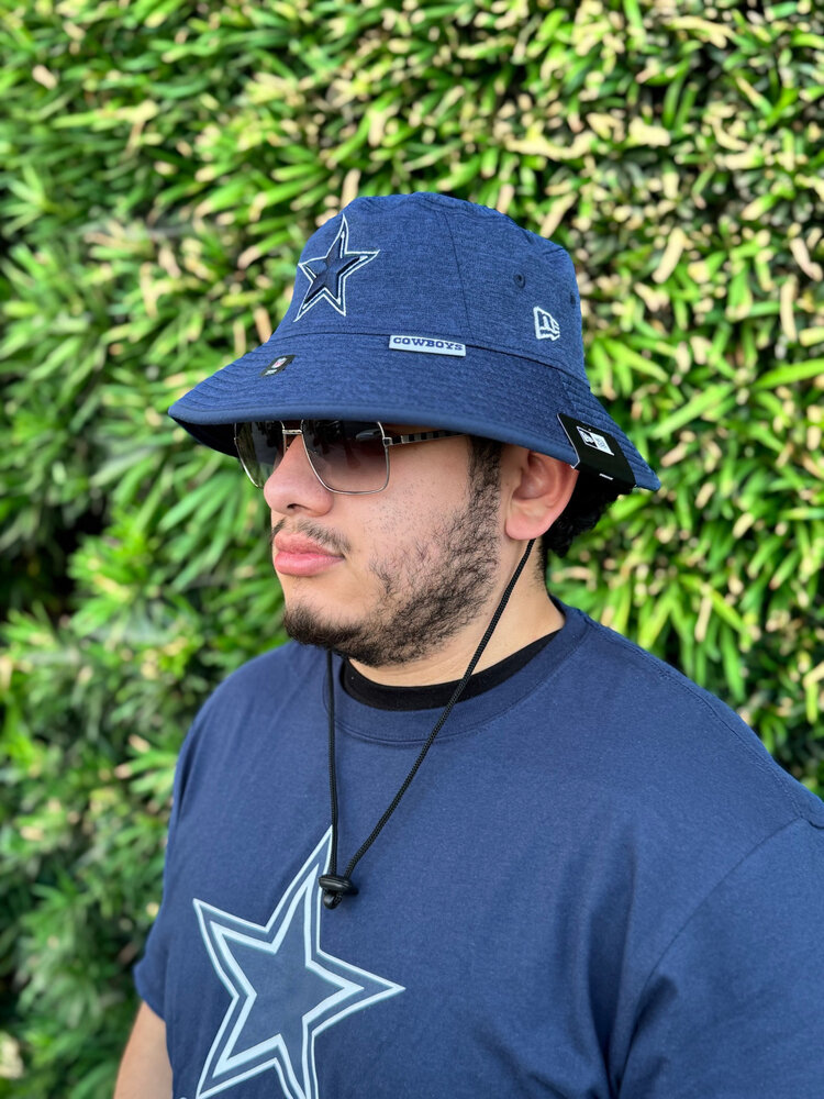 New Era Cowboys New Era Heather Navy Bucket