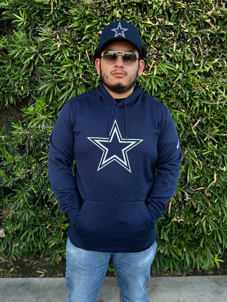 Nike Dallas Cowboys 2023 Nike Therma Pullover Hoodie Navy