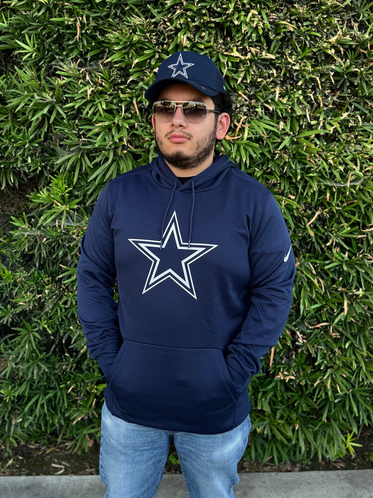 Nike Dallas Cowboys 2023 Nike Therma Pullover Hoodie Navy
