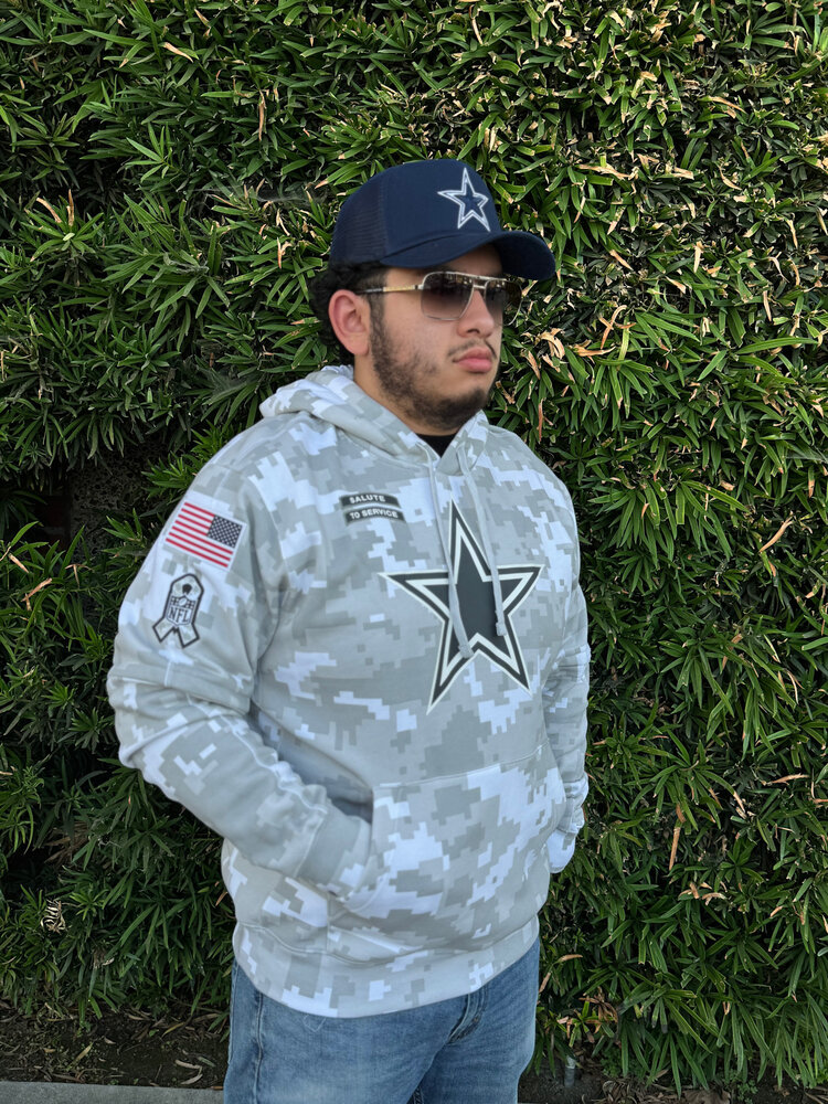 Nike Cowboys 2024 Salute to Service Pullover Hoodie