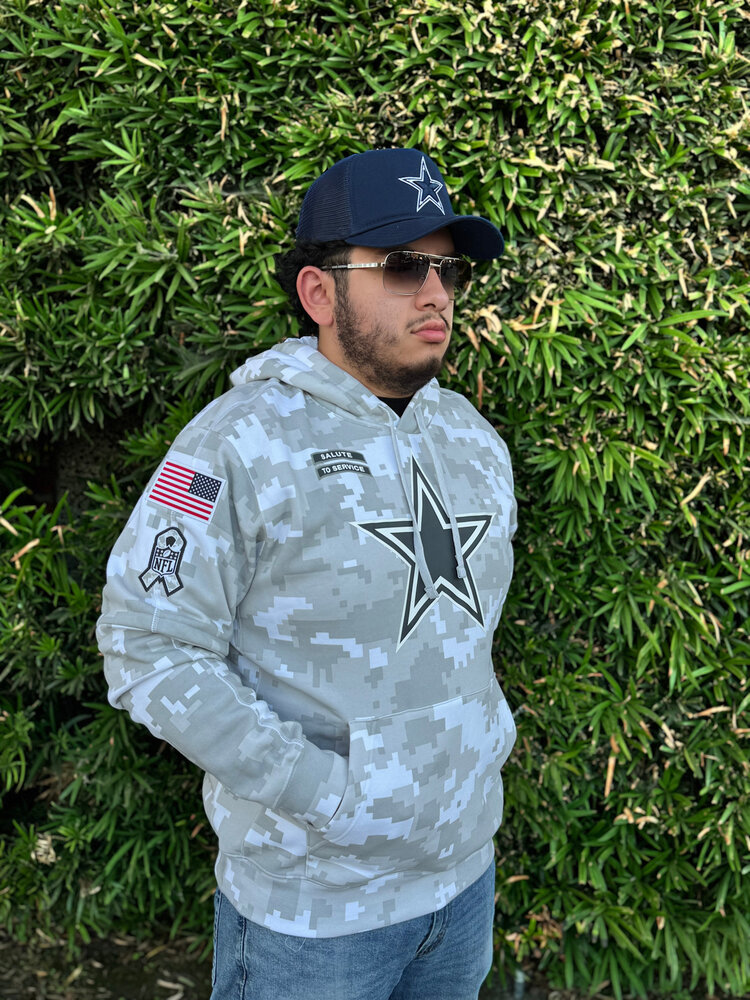 Nike Cowboys 2024 Salute to Service Pullover Hoodie