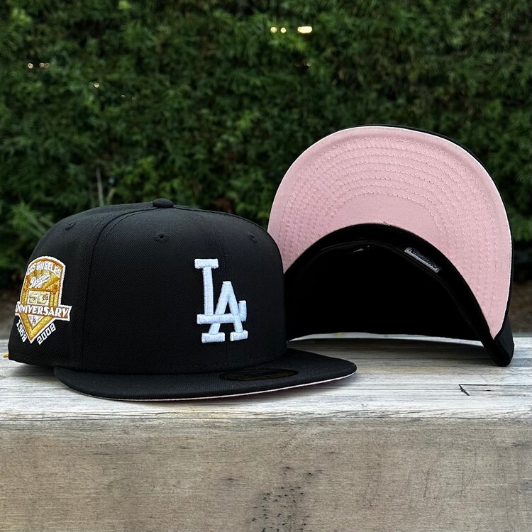 New Era LA BW Metallic Gold 50th Anniv Pink UV