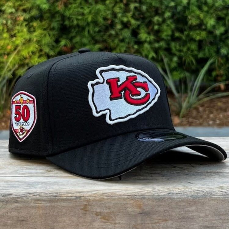 New Era Chiefs Black Team 50th Anniversary 940 A-Frame