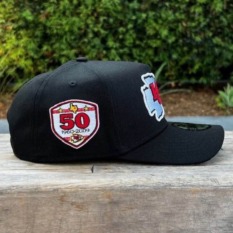 New Era Chiefs Black Team 50th Anniversary 940 A-Frame