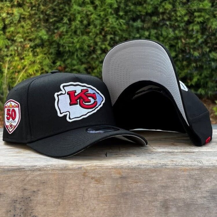 New Era Chiefs Black Team 50th Anniversary 940 A-Frame