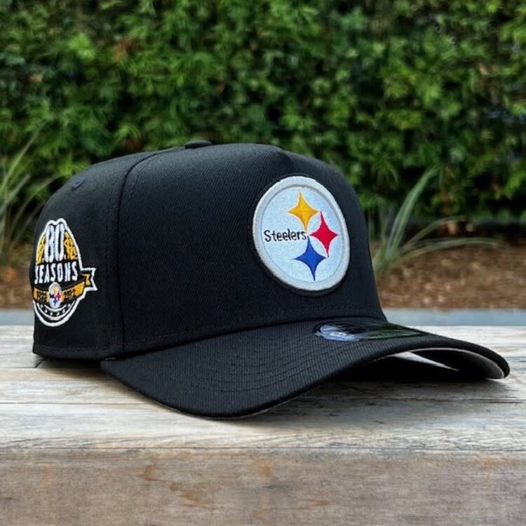 New Era Steelers Black Team 80 Seasons 940 A-Frame