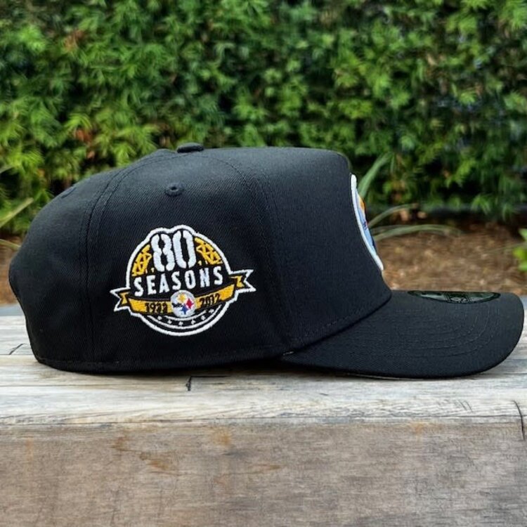 New Era Steelers Black Team 80 Seasons 940 A-Frame