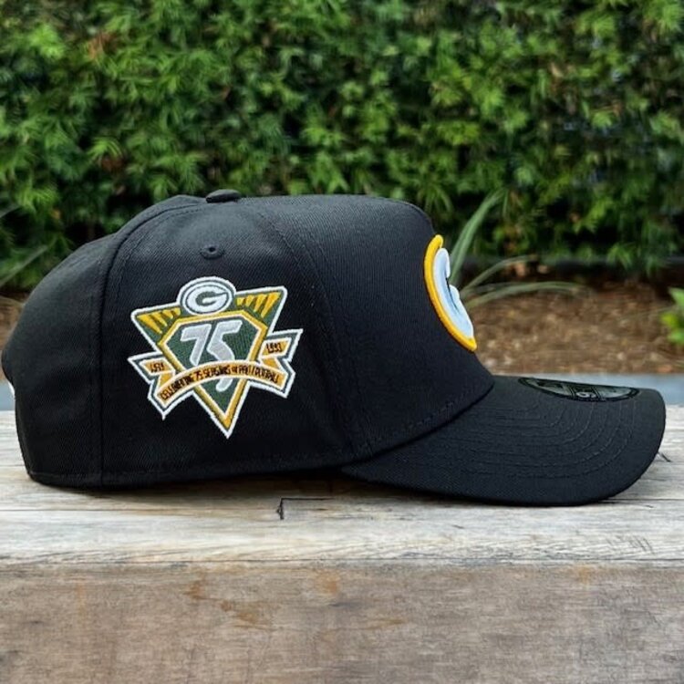 New Era Packers Black Team 75 Seasons 940 A-Frame