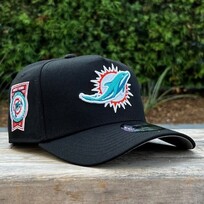 New Era Dolphins Black Team 30th Anniversary 940 A-Frame