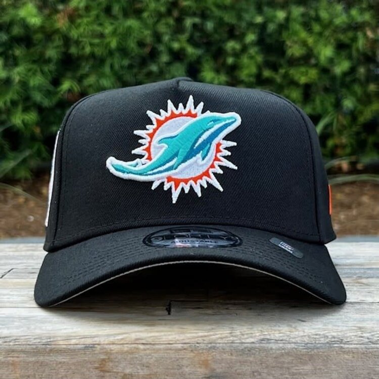 New Era Dolphins Black Team 30th Anniversary 940 A-Frame