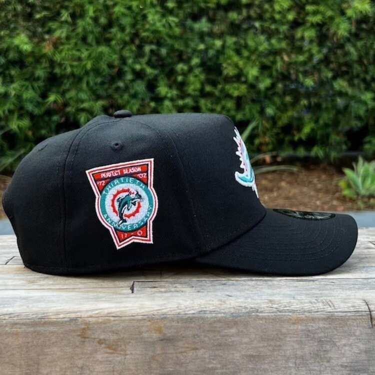 New Era Dolphins Black Team 30th Anniversary 940 A-Frame