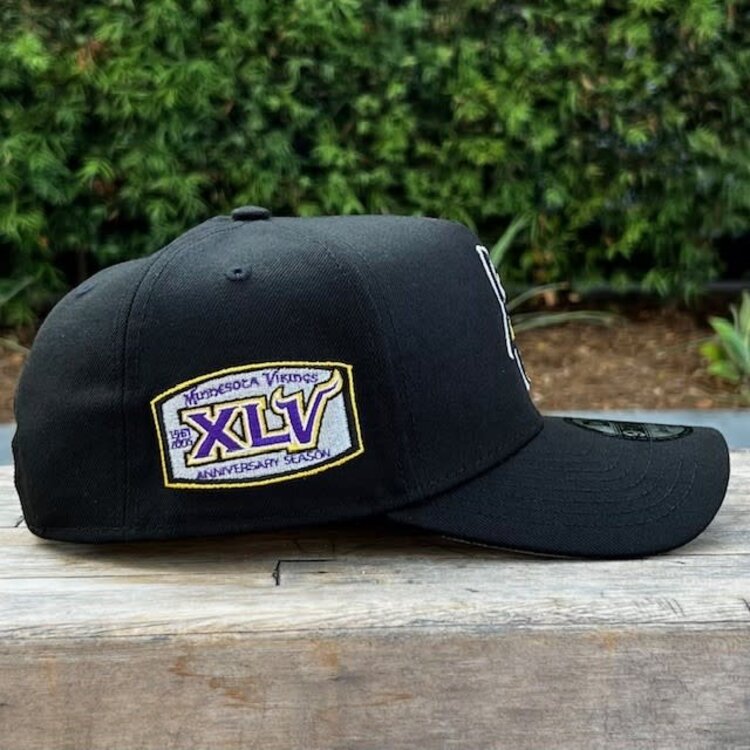 New Era Vikings Black Team 45th Anniversary 940 A-Frame