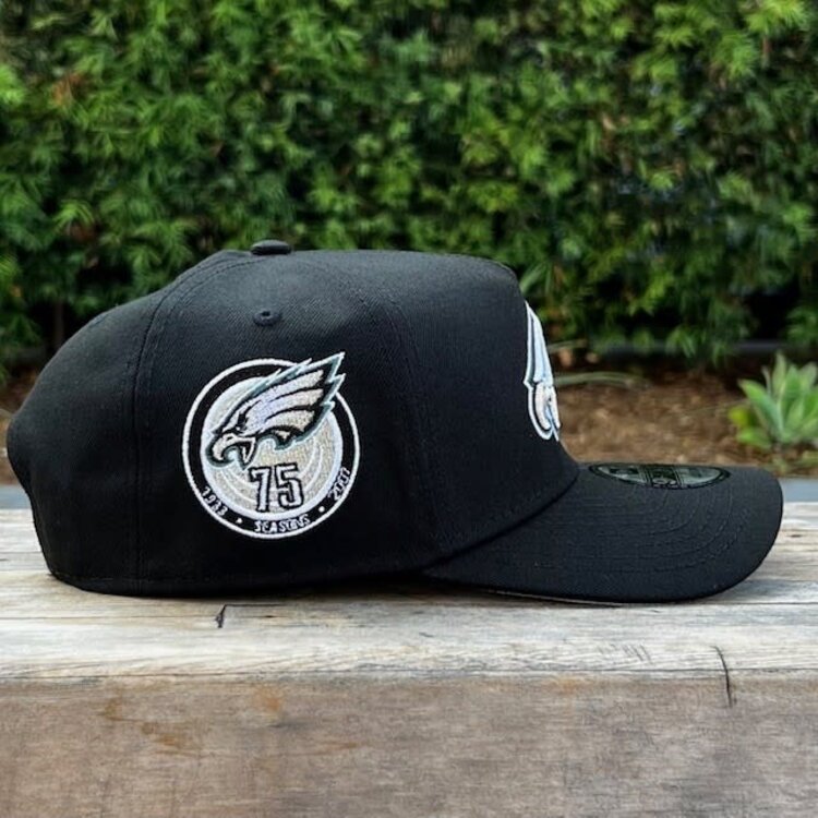 New Era Eagles Black Team 75th Anniversary 940 A-Frame