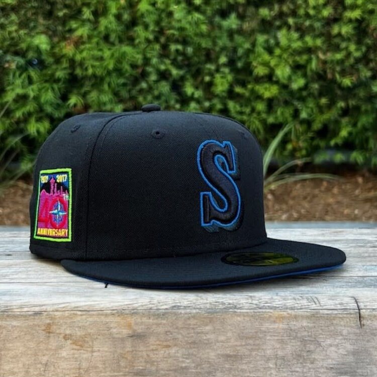 New Era Seattle Black Black-Royal 40th Anniversary