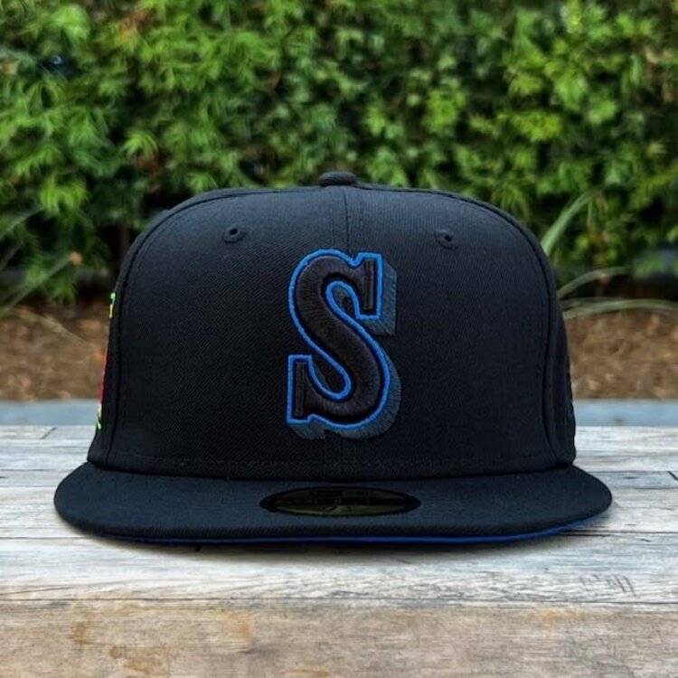 New Era Seattle Black Black-Royal 40th Anniversary