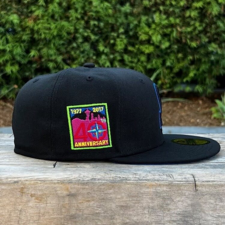 New Era Seattle Black Black-Royal 40th Anniversary