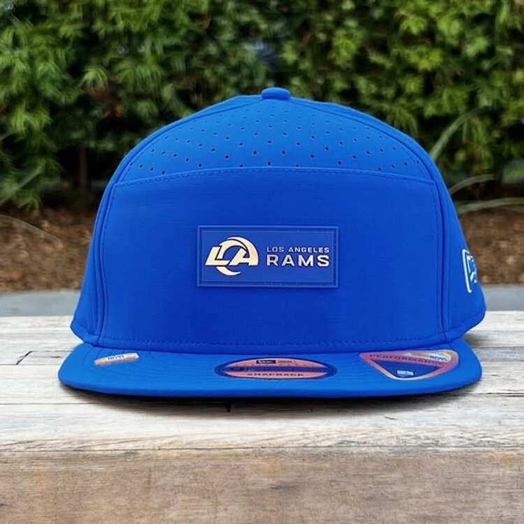 New Era LA Rams Royal 2025 Sideline Split Panel 950 Snapback